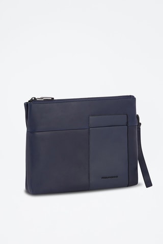 Pochette pour tablette tactile en cuir - Bleu foncé - Picadro