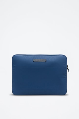 Pochette d'ordinateur en cuir - Bleu - 17" - Picadro