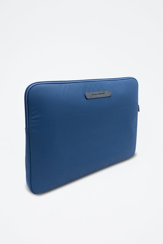 Pochette d'ordinateur en cuir - Bleu - 17" - Picadro