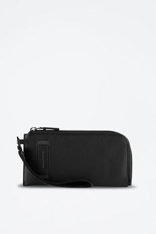 Pochette pour téléphone en cuir - Noir - Picadro