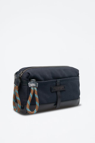 Trousse en cuir végétal - Bleu marine - Picadro