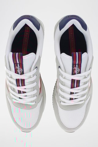 Tennis Nobil - Blanc et gris clair - US Polo
