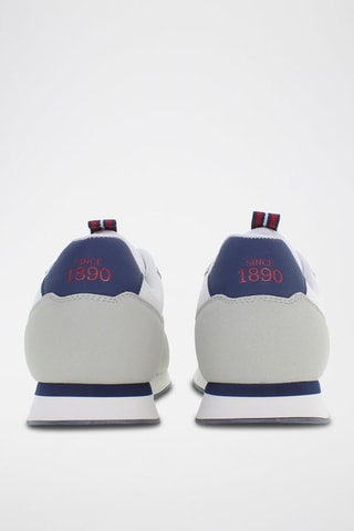 Tennis Nobil - Blanc et gris clair - US Polo