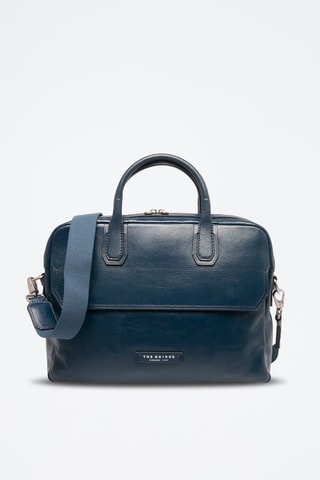 Sac bandoulière en cuir - Bleu marine - Picadro