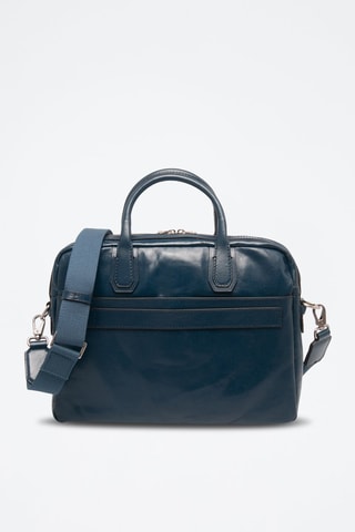 Sac bandoulière en cuir - Bleu marine - Picadro