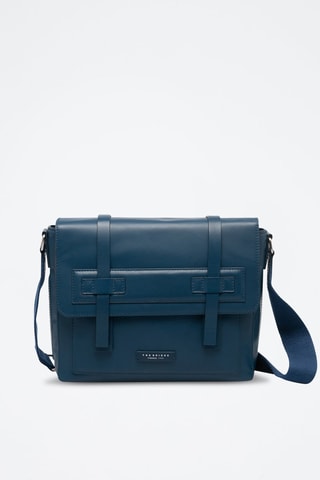 Sac bandoulière en cuir Casentino - Bleu - Picadro