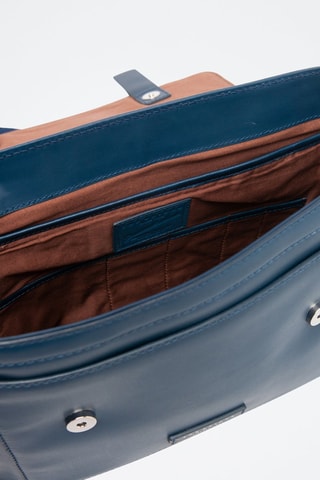 Sac bandoulière en cuir Casentino - Bleu - Picadro