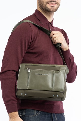 Sac bandoulière en cuir - Kaki - Picadro