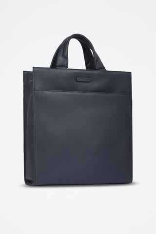 Cabas en cuir - Bleu nuit - Picadro