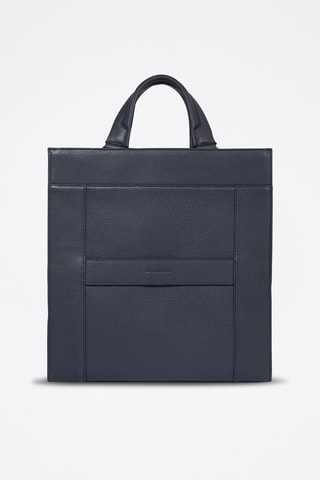 Cabas en cuir - Bleu nuit - Picadro