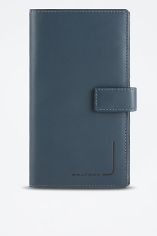 Portefeuille en cuir - Bleu marine - Picadro