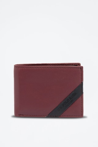 Portefeuille en cuir Utah - Bordeaux - US Polo