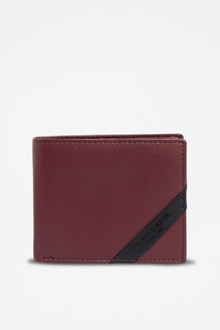 Portefeuille en cuir Utah - Bordeaux - US Polo