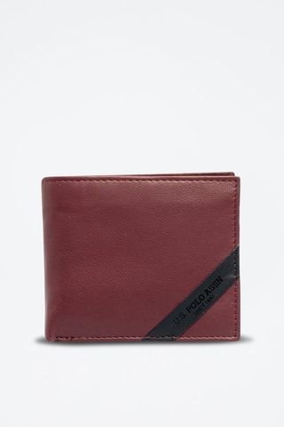 Portefeuille en cuir Utah - Bordeaux - US Polo