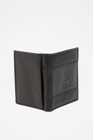 Portefeuille en cuir Union - Noir - US Polo