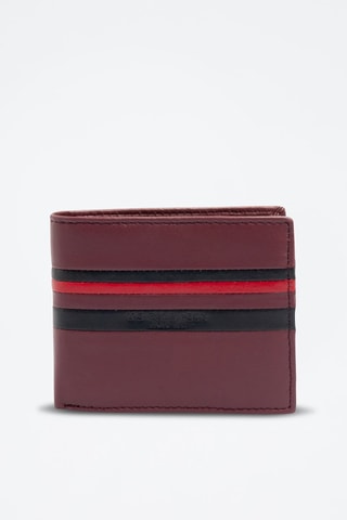 Portefeuille en cuir Uspa Gold Cup - Bordeaux - US Polo