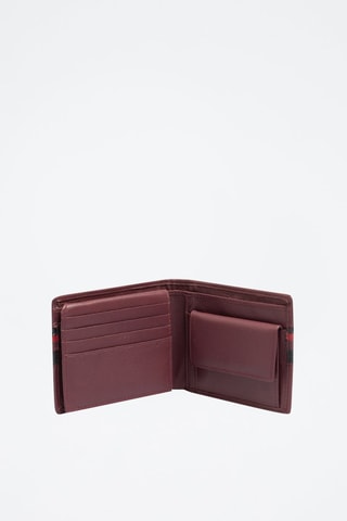Portefeuille en cuir Uspa Gold Cup - Bordeaux - US Polo