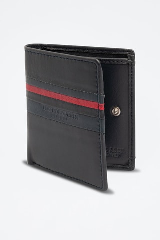 Portefeuille en cuir Uspa Gold Cup - Bleu foncé - US Polo