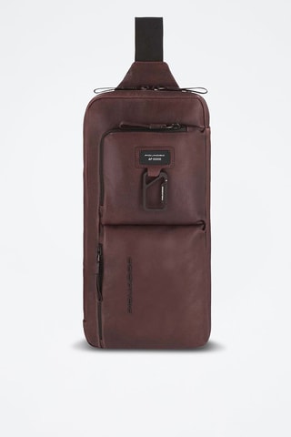 Sac banane en cuir - Bordeaux et kaki - Picadro