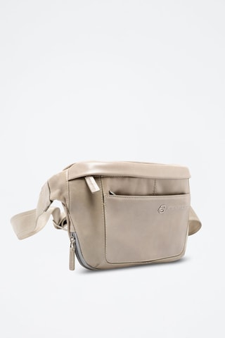 Sac banane en cuir - Beige - Picadro