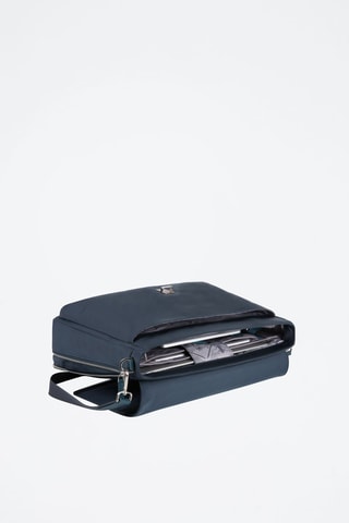 Sacoche en cuir - Bleu marine - Picadro