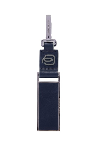 Porte-clés en cuir - Bleu marine - Picadro