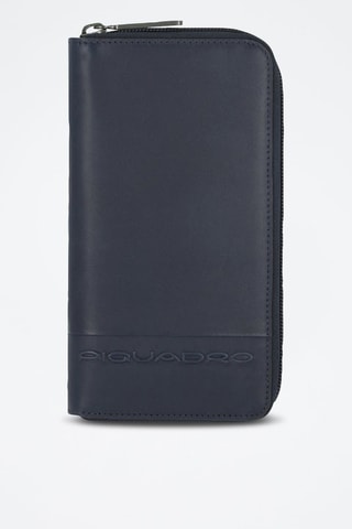 Compagnon en cuir - Bleu marine - Picadro