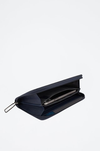 Compagnon en cuir - Bleu marine - Picadro