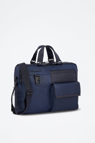 Porte-documents en cuir - Bleu marine - Picadro