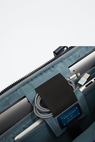Porte-documents en cuir - Bleu marine - Picadro