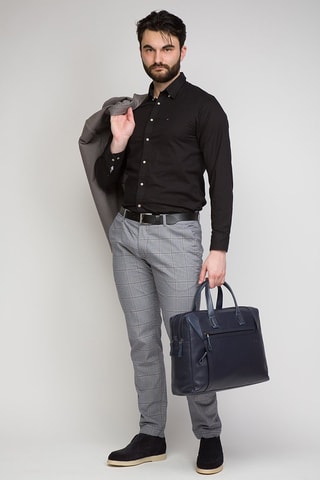 Porte-documents en cuir - Bleu - Picadro