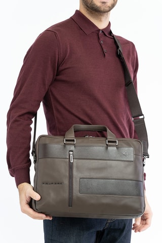 Porte-documents en cuir - Taupe - Picadro