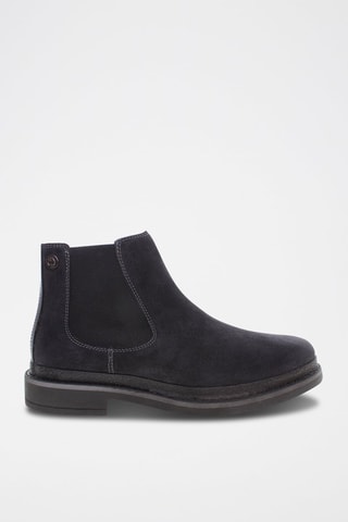 Bottines Chelsea en nubuck Yann - Bleu marine - US Polo