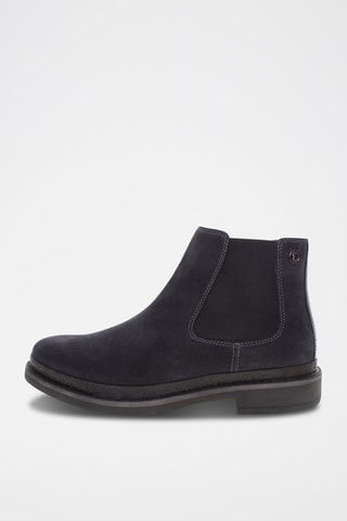 Bottines Chelsea en nubuck Yann - Bleu marine - US Polo