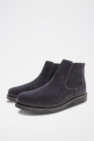 Bottines Chelsea en nubuck Yann - Bleu marine - US Polo