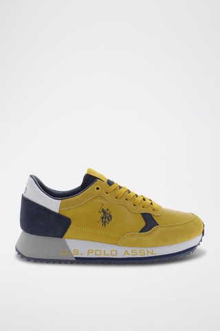 Baskets Cleef - Jaune - US Polo