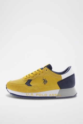Baskets Cleef - Jaune - US Polo