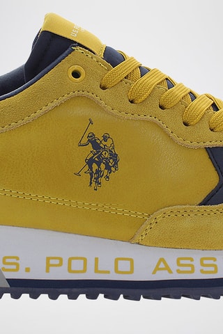 Baskets Cleef - Jaune - US Polo
