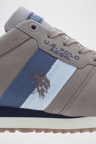 Baskets Xirio - Beige et bleu - US Polo