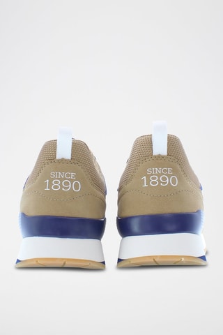 Baskets Tabry - Beige et bleu - US Polo