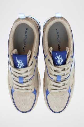 Baskets Tabry - Beige et bleu - US Polo