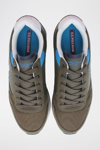 Baskets Nobil - Kaki et blanc - US Polo