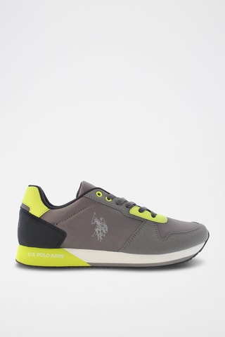 Baskets Nobil - Gris et vert - US Polo