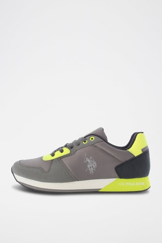 Baskets Nobil - Gris et vert - US Polo