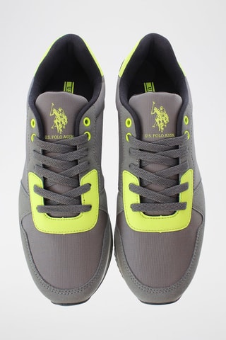 Baskets Nobil - Gris et vert - US Polo