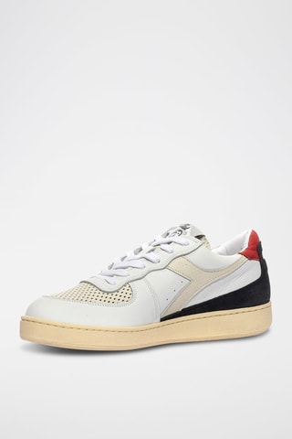 Baskets en cuir Punched - Blanc et noir - Diadora