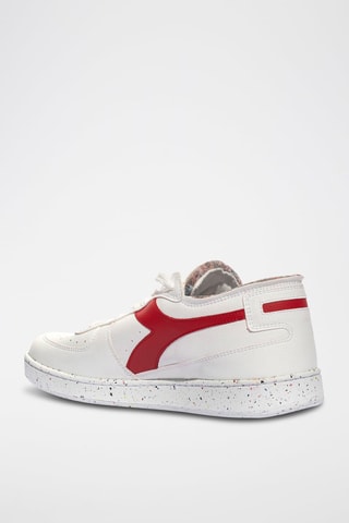 Baskets en cuir Row Cut 2030 - Blanc et rouge - Diadora