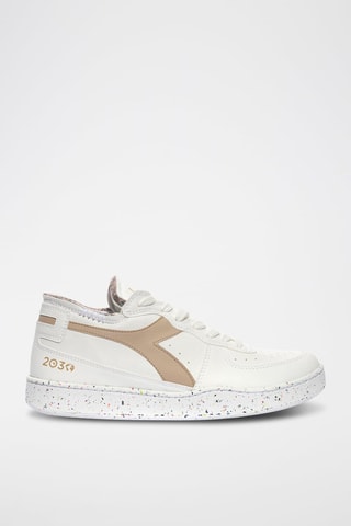 Baskets en cuir Row Cut 2030 - Blanc et beige - Diadora
