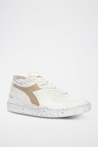 Baskets en cuir Row Cut 2030 - Blanc et beige - Diadora