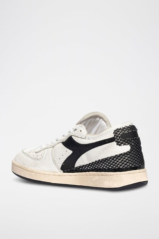 Baskets en cuir Row Cut Age Of Beauty - Blanc et noir - Diadora